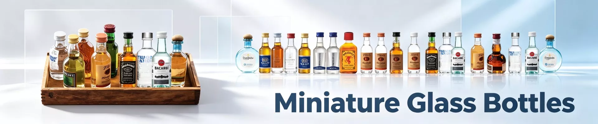 Miniatuursed klaaspudelid