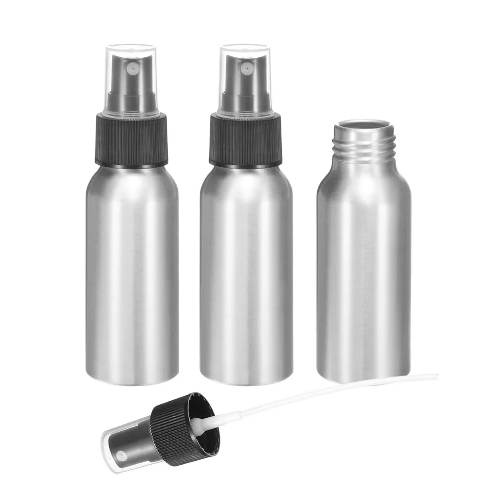 60 ml (2 untsi) mini korduvkasutatav alumiiniumist peene udu pihustuspudel