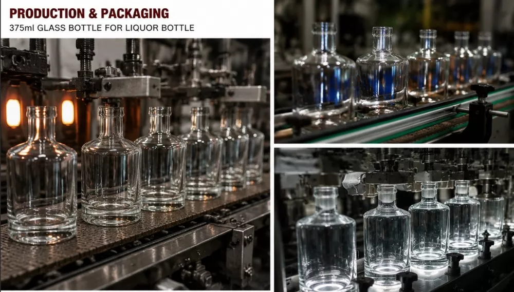 375ml Glass Liquor Bottle